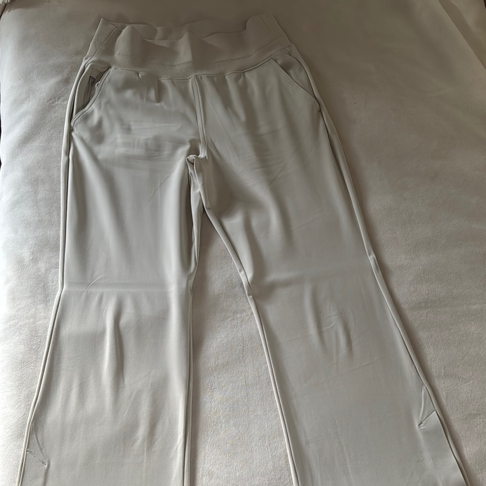 Athleta Women's Boot Cut Flare Pants in Light Beige